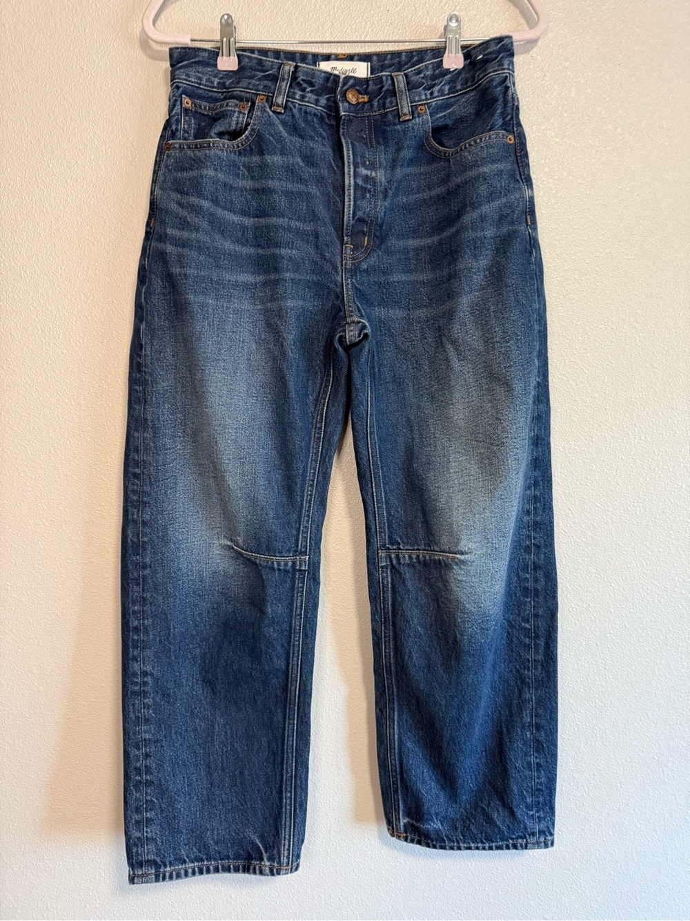 Madewell Dark Blue Cropped Ankle Jeans